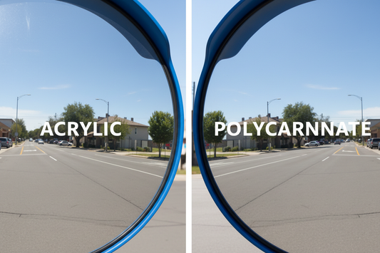 Akryl eller polykarbonat i trafikspegel?