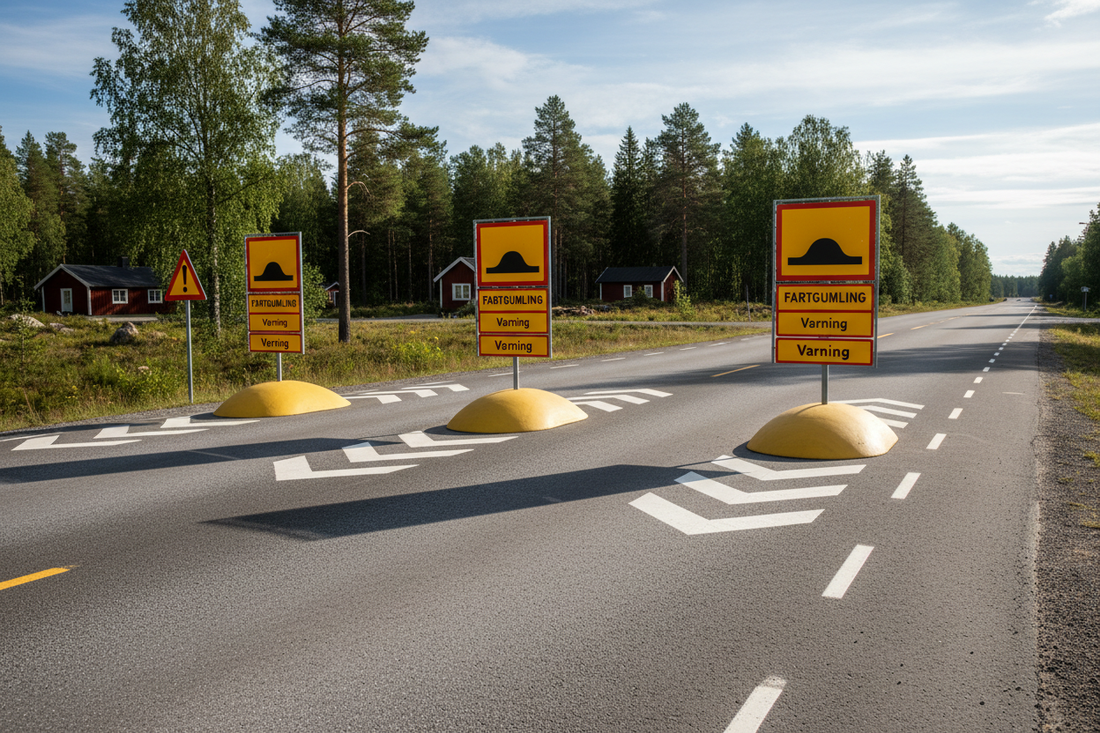 Så kombinerar du farthinder och skyltning
