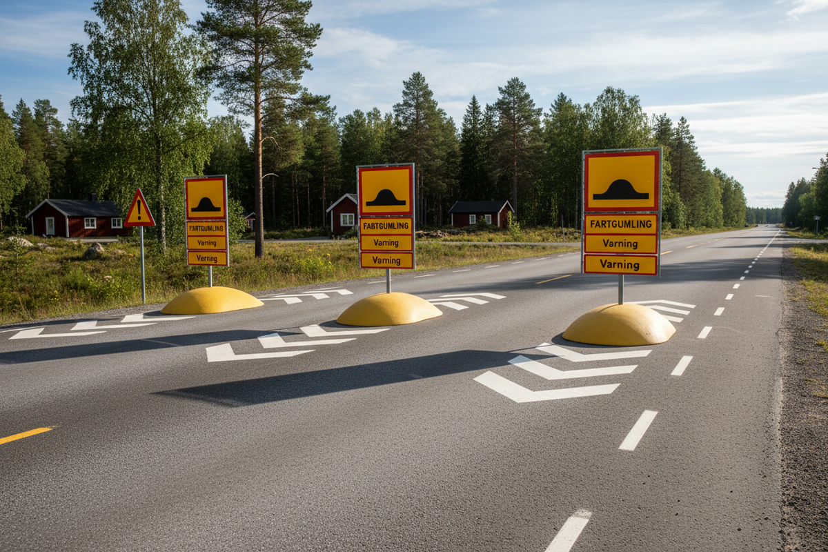 Så kombinerar du farthinder och skyltning