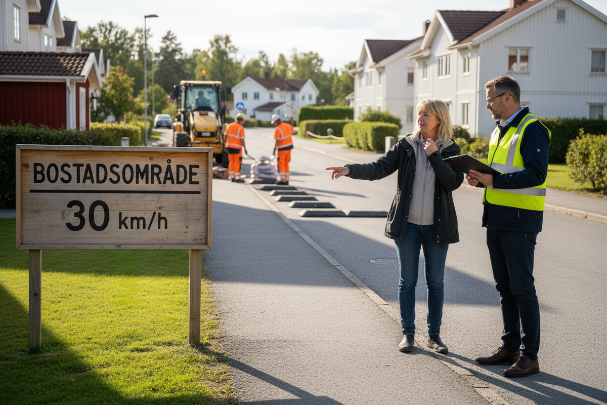 Hantera fortk?rning i bostadsomr?de