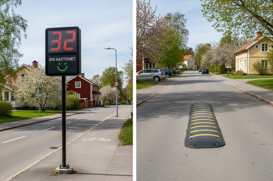 Hastighetsdisplay eller farthinder - vad passar bäst?
