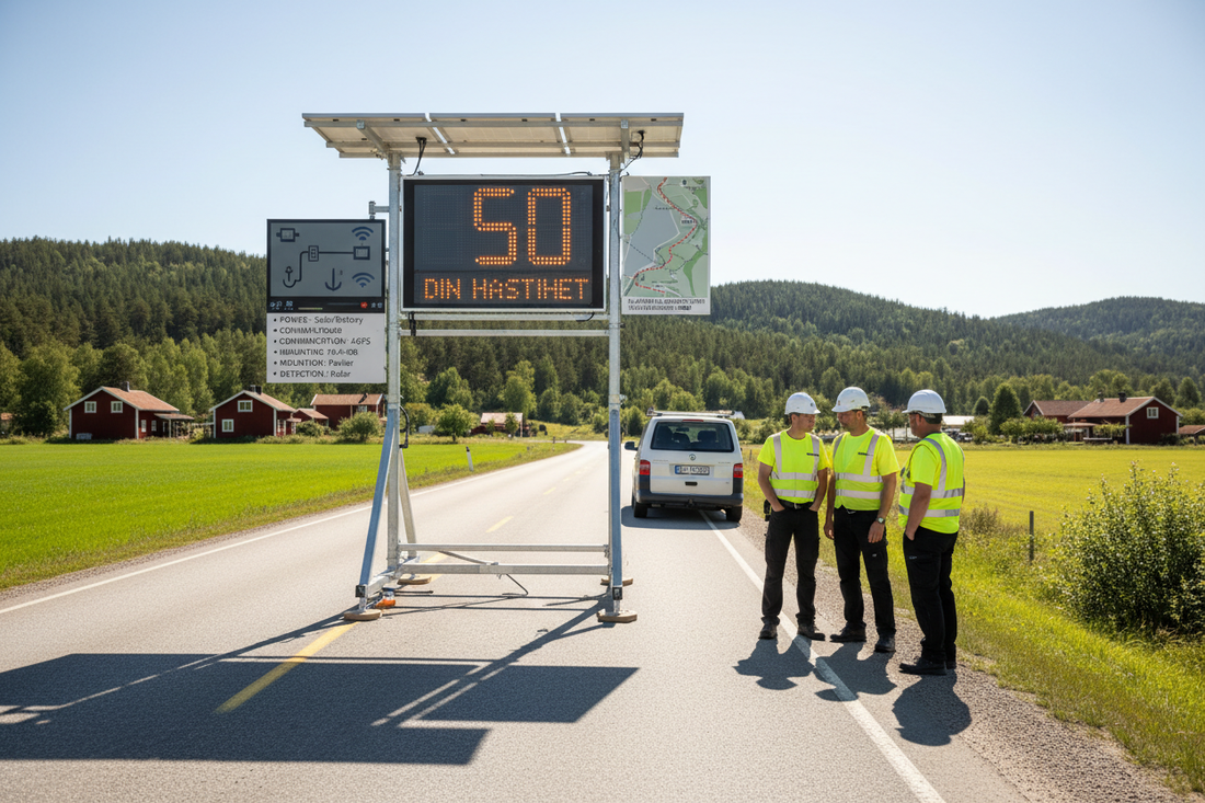 Köpa hastighetsdisplay: krav, placering och drift