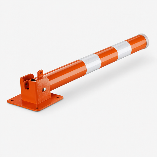 Fällbar parkeringspollare typ B orange med reflex - genererad produktbild från leverantörsreferens