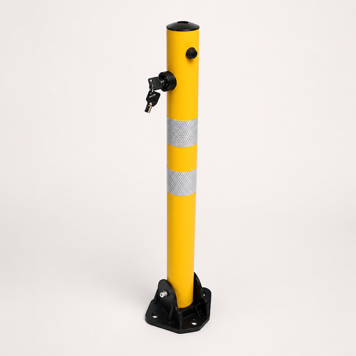 Fjädrande låsbar parkeringspollare typ C 60 cm - genererad produktbild från leverantörsreferens