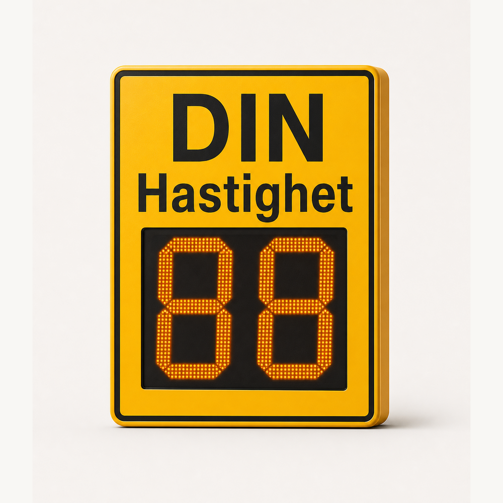 Hastighetsdisplay "Din Hastighet" 24 GHz - nätansluten - genererad produktbild 1:1