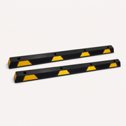 Parkeringsstopp i gummi 1650 mm - svart/gul